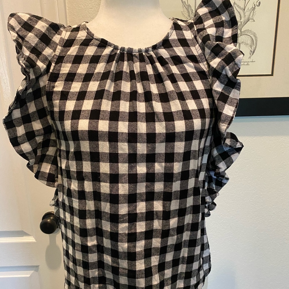 Harlowe and Graham Buffalo Check Top